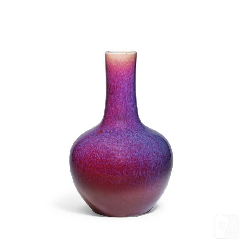 十九世紀 窯變釉瓶 | A FLAMBÉ-GLAZED VASE - 图1